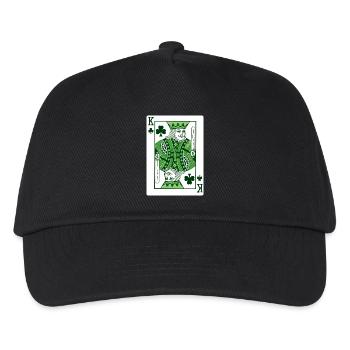 König von Shamrock St. Patrick's Irish - Kinder Basecap - Schwarz - Vorne