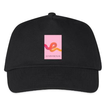 Going with the flow - Kids’ Baseball Cap - black - Front