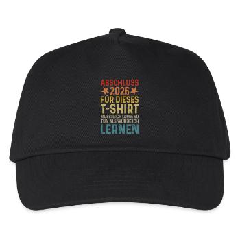 Remise des diplômes 2026 - Casquette de baseball Enfant - noir - Devant