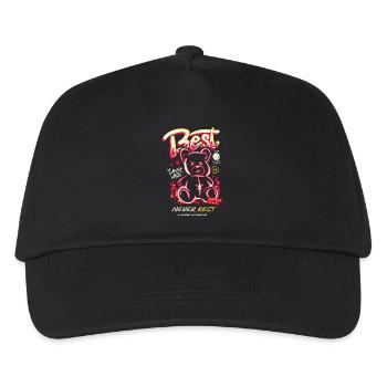 Best Never Rest Neon Teddy - Kinder Basecap - Schwarz - Vorne