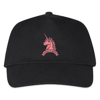 Not Here To Sparkle – Unicorn Statement - Kids’ Baseball Cap - black - Front