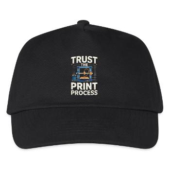 Faites confiance au processus d’impression : un drôle de proverbe d’impression 3D - Casquette de baseball Enfant - noir - Devant