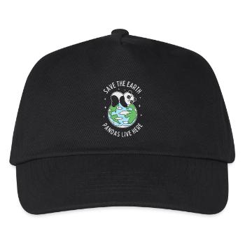 Save The Earth Pandas Live Here - Kids’ Baseball Cap - black - Front