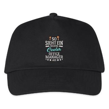 Cool Office Manager Team Leadership Office - Kids’ Baseball Cap - black - Front