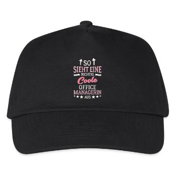 Cool Office Manager Team Leadership Office - Kids’ Baseball Cap - black - Front