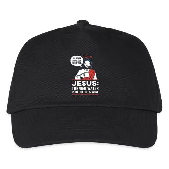 Graphique du miracle du café Jésus - Casquette de baseball Enfant - noir - Devant