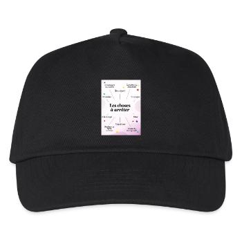 QUOTE. HUMOR. RESOLUTION. CHRISTMAS. YEAR - Kids’ Baseball Cap - black - Front