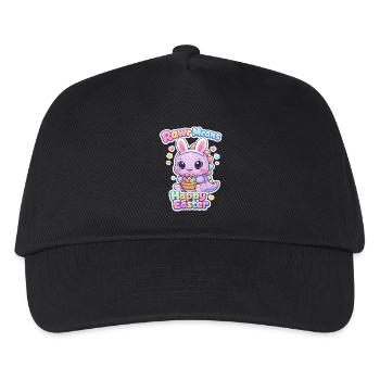 Hasen Kinder Ostern Rawr Dino Happy Easter - Kinder Basecap - Schwarz - Vorne