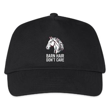Les crins géométriques de l’écurie s’en fichent - Casquette de baseball Enfant - noir - Devant