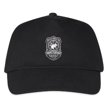 Hamster Wheel Everyday Life Humor Funny Saying - Kids’ Baseball Cap - black - Front