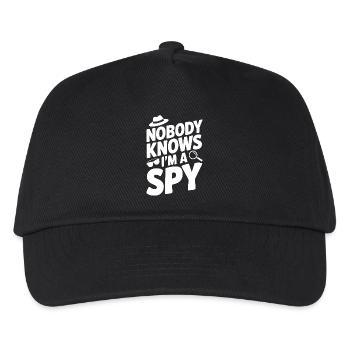 Niemand weiß, dass ich ein Spion bin - Kinder Basecap - Schwarz - Vorne