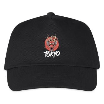 Tokyo Dragon Head Motif - Kids’ Baseball Cap - black - Front