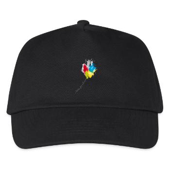 Color Cascade Kaleidoscope - Kids’ Baseball Cap - black - Front
