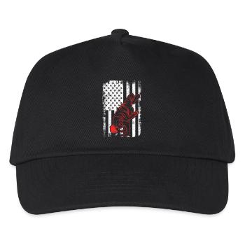 Danseur patriotique de break du drapeau américain - Casquette de baseball Enfant - noir - Devant