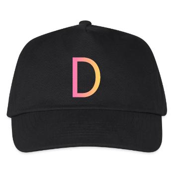 D - Kids’ Baseball Cap - black - Front