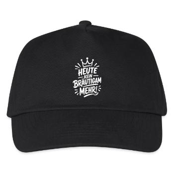 Heute kein Bräutigam mehr JGA Spruch - Kinder Basecap - Schwarz - Vorne