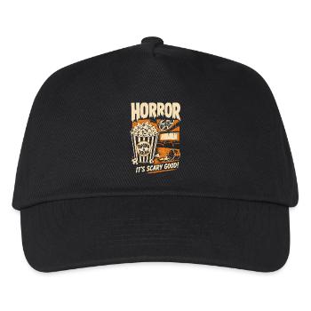 Popcorn et cris d’horreur - Casquette de baseball Enfant - noir - Devant