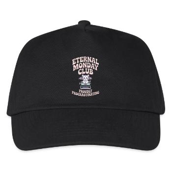 Eternal Monday Club Procrastinating - Kids’ Baseball Cap - black - Front