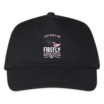 I love my Firefly Axolotl - Kids’ Baseball Cap - black - Front