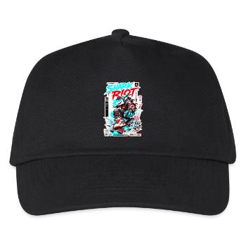Shark Riot Streetwave Full Send Skate Design - Kids’ Baseball Cap - black - Front