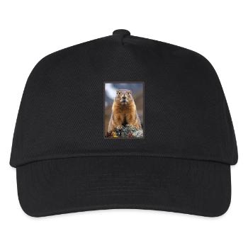 Murmeltiere Murmeltier - Kinder Basecap - Schwarz - Vorne