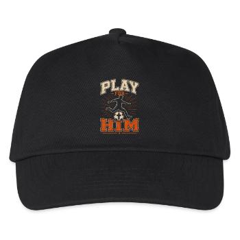 Games for Him Christian Football Faith - Kids’ Baseball Cap - black - Front