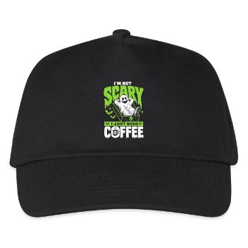 I'm Not Scary I Just Need Coffee - Kinder Basecap - Schwarz - Vorne