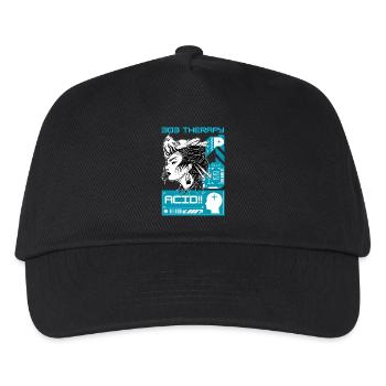Acid Therapy - Techno Tekno House Rave Outfit - Casquette de baseball Enfant - noir - Devant