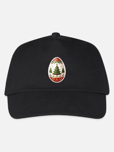 Weihnachts-Oster-Ei . 1 - Kinder Basecap - Schwarz