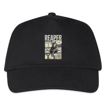 Reaper Self Help Dark Humor Design - Kinder Basecap - Schwarz - Vorne