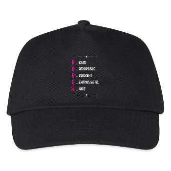 Karen Name Gift - Kids’ Baseball Cap - black - Front