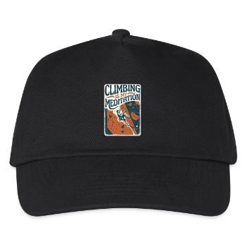 Climbing Passion - Kinder Basecap - Schwarz - Vorne