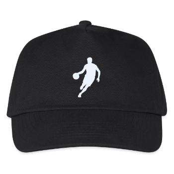 Dynamic basketball silhouette - Kids’ Baseball Cap - black - Front