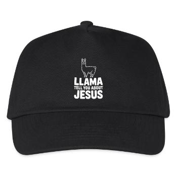 Llama erzählt dir von Jesus - Kinder Basecap - Schwarz - Vorne