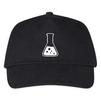 Reagenzglas Chemie Chemiker Geschenk - Kinder Basecap - Schwarz - Vorne