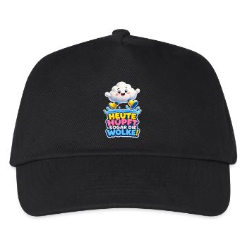 Cloud Jumps Today Even the Cloud Rain Humor - Kids’ Baseball Cap - black - Front
