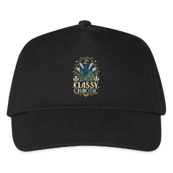 Classy Chaotic Peacock Art Deco - Kids’ Baseball Cap - black - Front