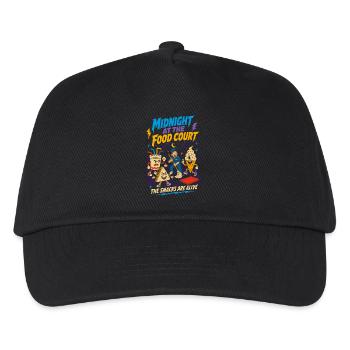 Midnight Food Court Vibrant Snacks - Kids’ Baseball Cap - black - Front
