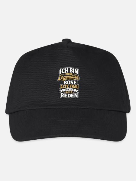Ich bin diese legendäre böse alte Frau - Kinder Basecap - Schwarz