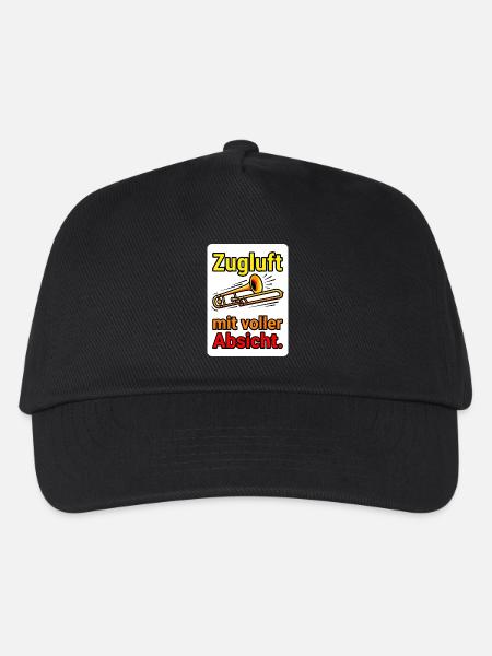 Lustiges Posaunist T-Shirt - Posaune Humor - Kinder Basecap - Schwarz