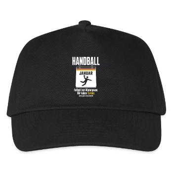 Januar gehört dem Handball – Deutschland Fan - Kinder Basecap - Schwarz - Vorne