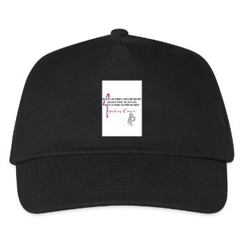 Irgendwas ist immer - Kinder Basecap - Schwarz - Vorne
