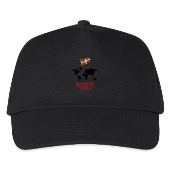 Baskische Welt - Kinder Basecap - Schwarz - Vorne