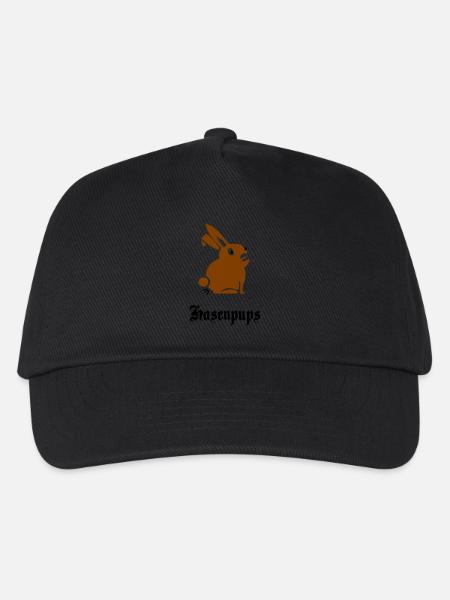 Hasenpups - Kinder Basecap - Schwarz