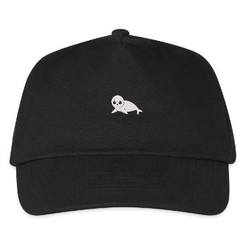 Seals, seals, seals, seals animals - Kids’ Baseball Cap - black - Front