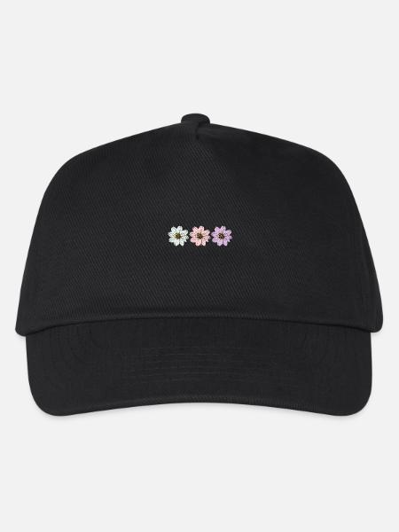 Blume pastell Blume Blumen pastell Blumen flieder - Kinder Basecap - Schwarz