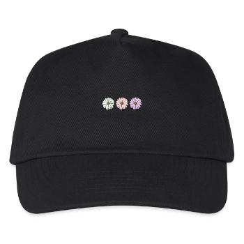 Flower pastel flower flowers pastel flowers lilac - Kids’ Baseball Cap - black - Front