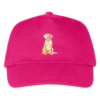 Labrador Dog Silhouette - Kids’ Baseball Cap - fuchsia - Front