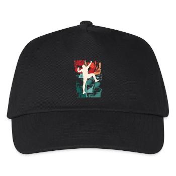 Climbing, Climbers, Mountains, Mountaineering, Sports, Nature - Kids’ Baseball Cap - black - Front
