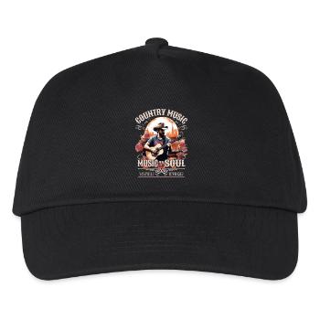 Country Music Guitar Guitarist Singer Vintage - Kids’ Baseball Cap - black - Front
